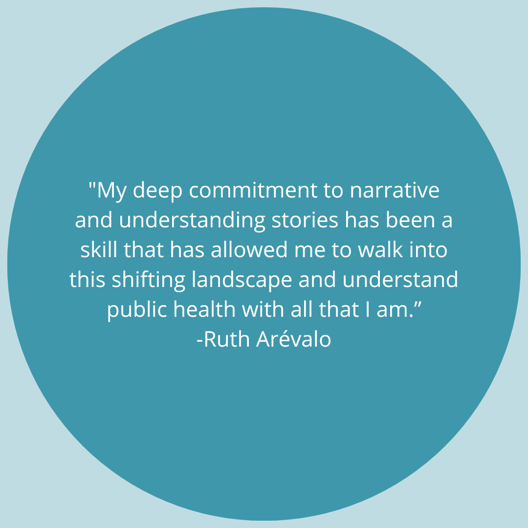 My deep commitment to narrative and understanding stories has been a skill that has allowed me to walk into this shifting landscape and understand public health with all that I am. - Quote by Ruth Arévalo